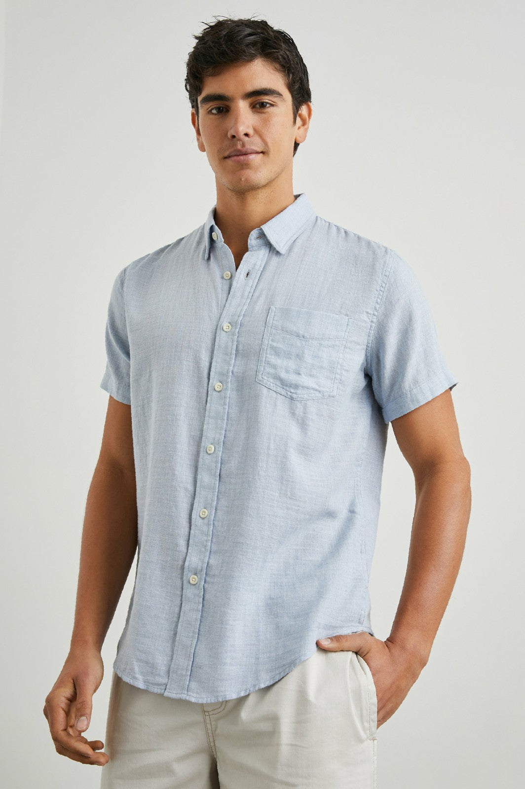 FAIRFAX SHIRT - BLUE MELANGE| Rails outlet