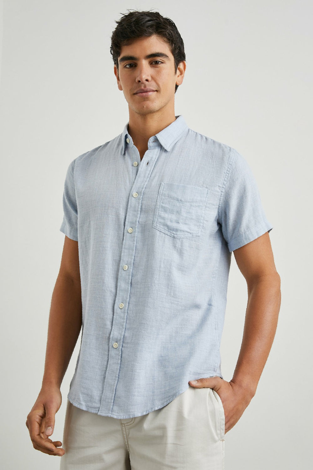 FAIRFAX SHIRT - BLUE MELANGE| Rails outlet