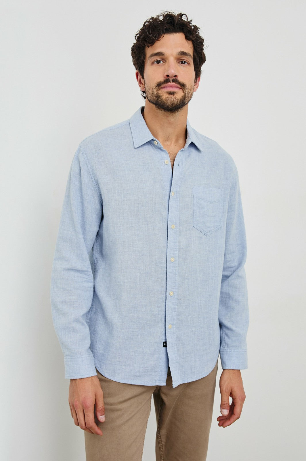 WYATT SHIRT - BLUE MELANGE| Rails online