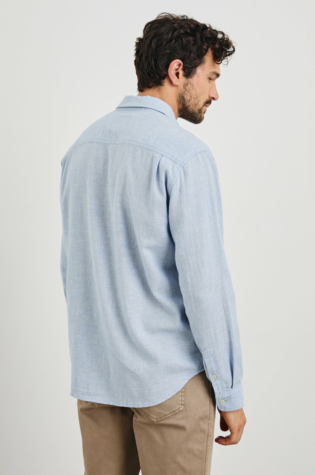 WYATT SHIRT - BLUE MELANGE| Rails online
