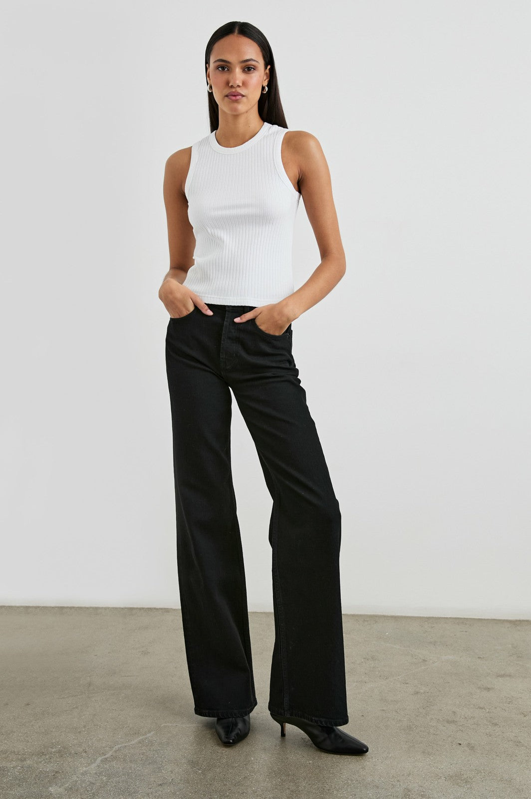 THE RACER TANK - WHITE| Rails for sale