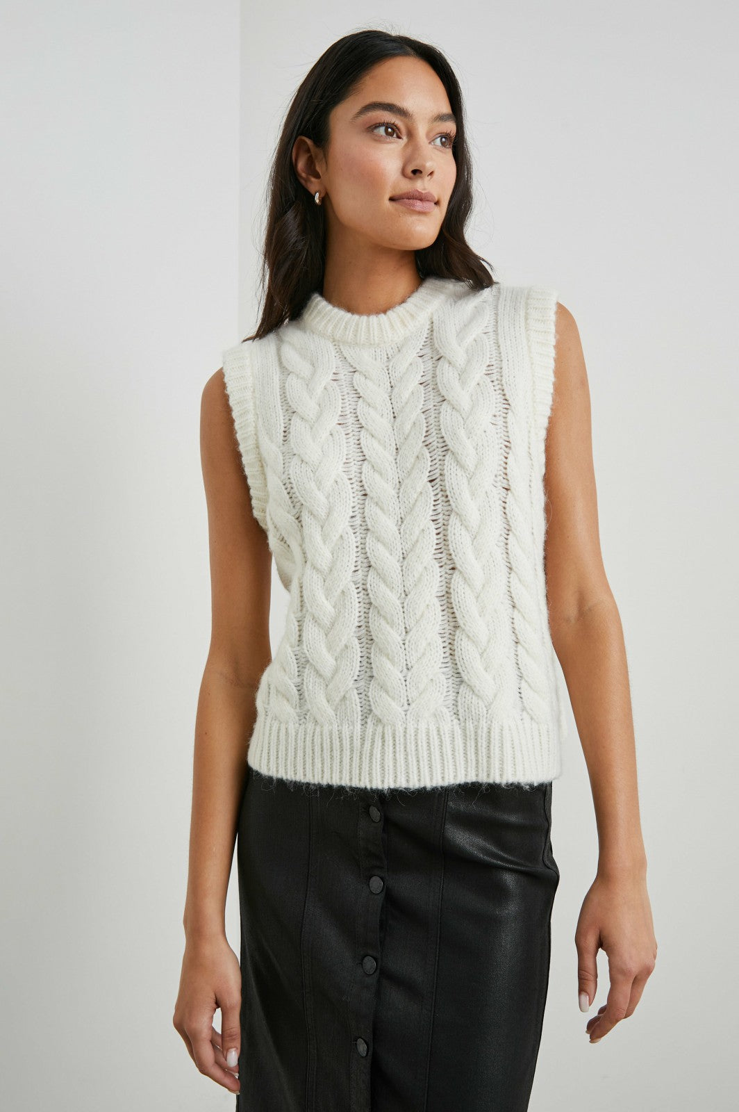 ALEXIS SWEATER VEST - IVORY| Rails online