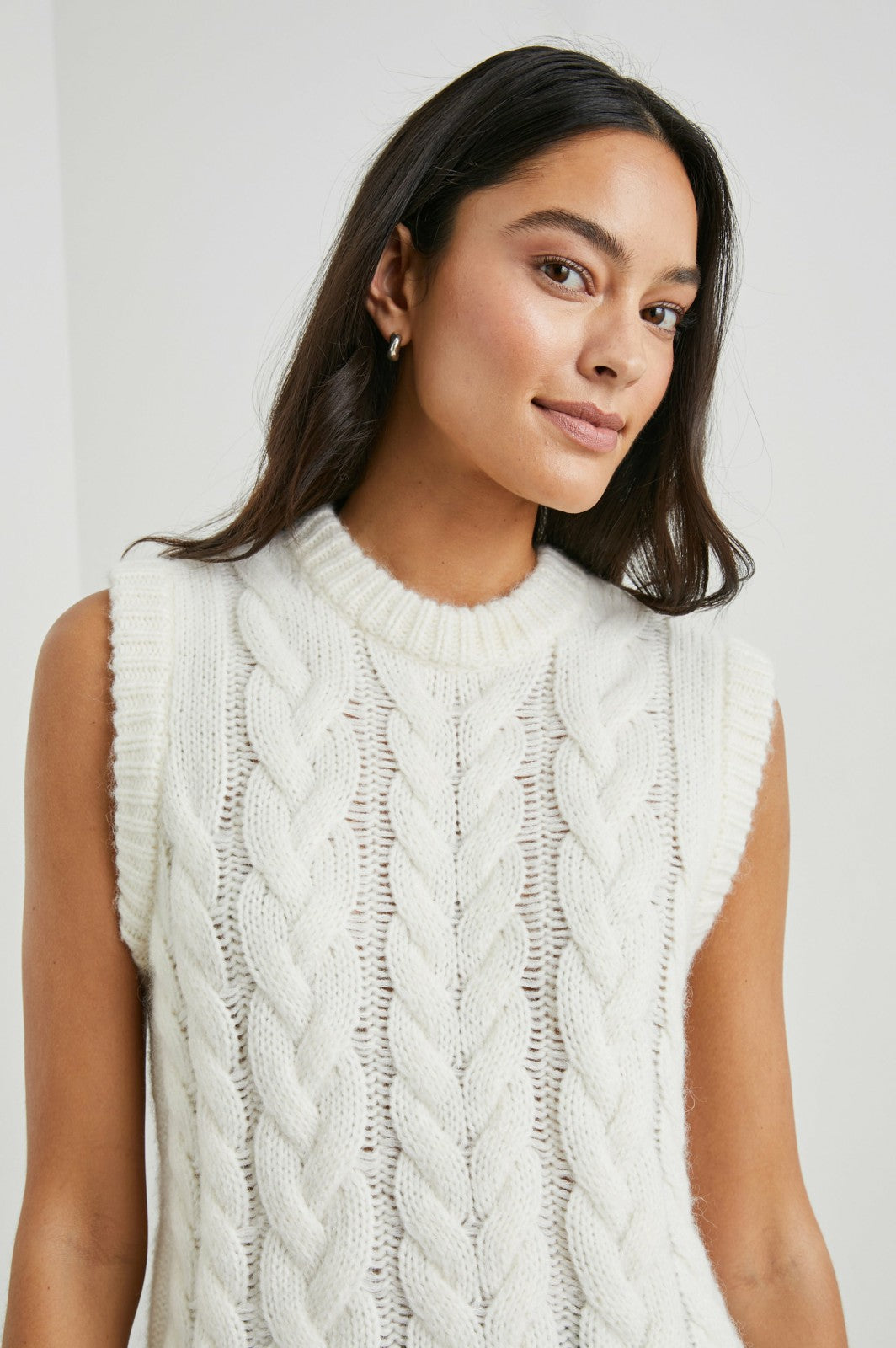 ALEXIS SWEATER VEST - IVORY| Rails online