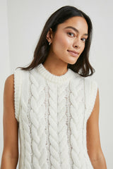 ALEXIS SWEATER VEST - IVORY| Rails online