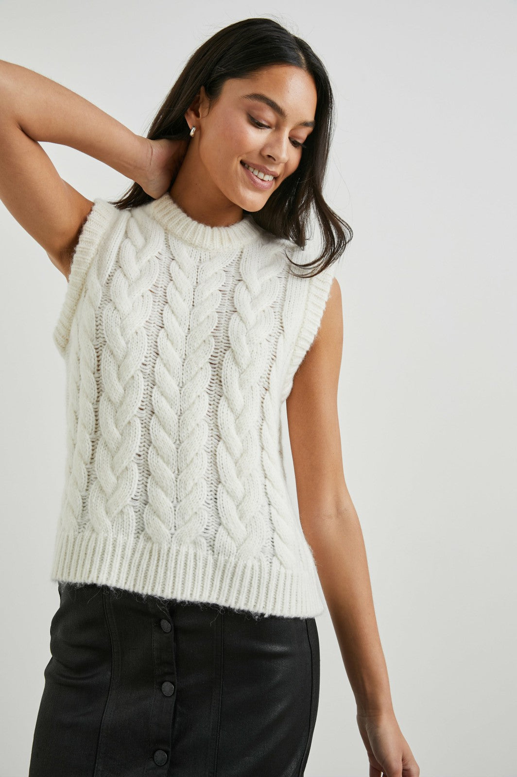 ALEXIS SWEATER VEST - IVORY| Rails online