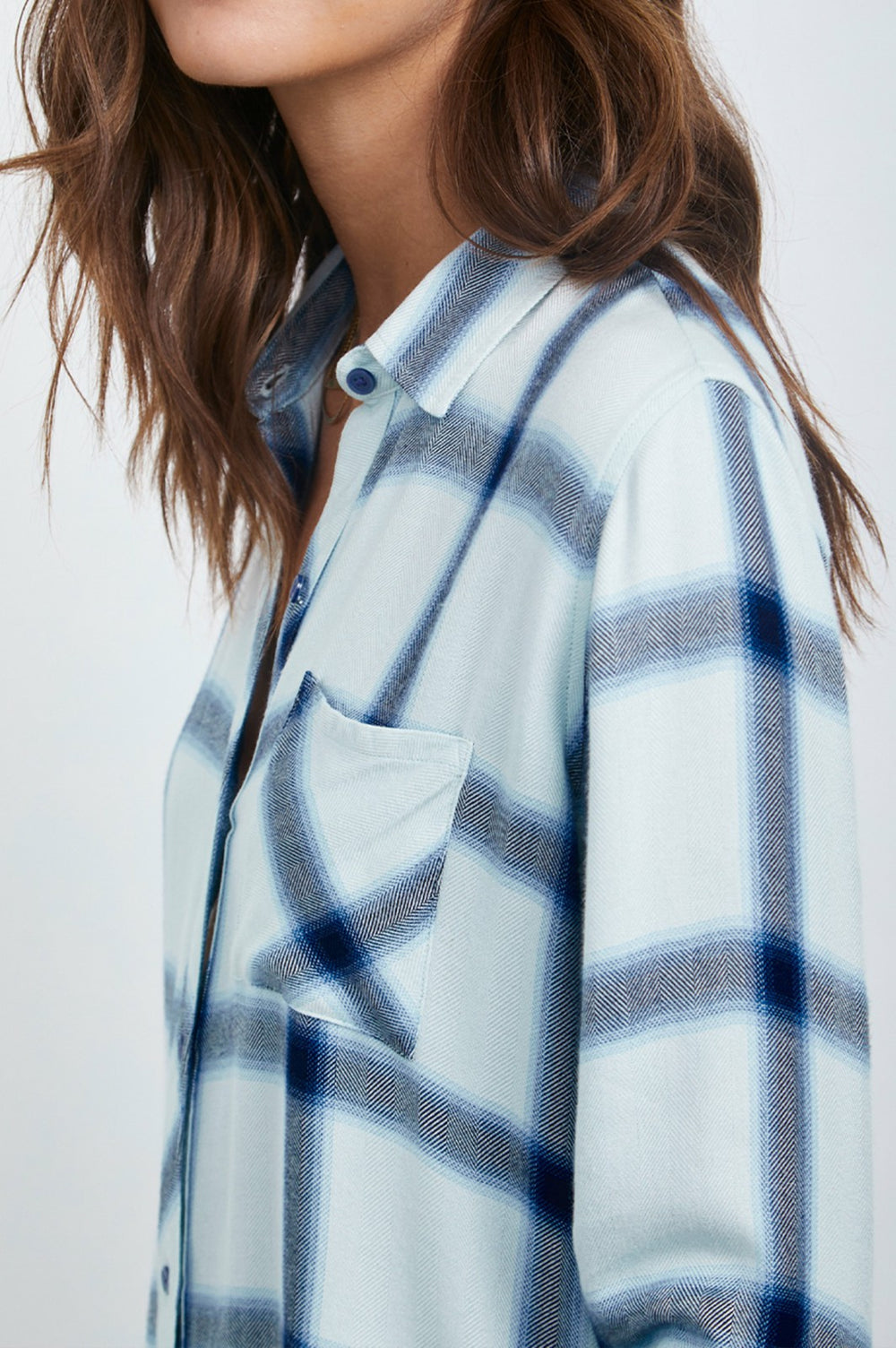 HUNTER SHIRT - WHITE GLACIER NAVY| Rails for sale
