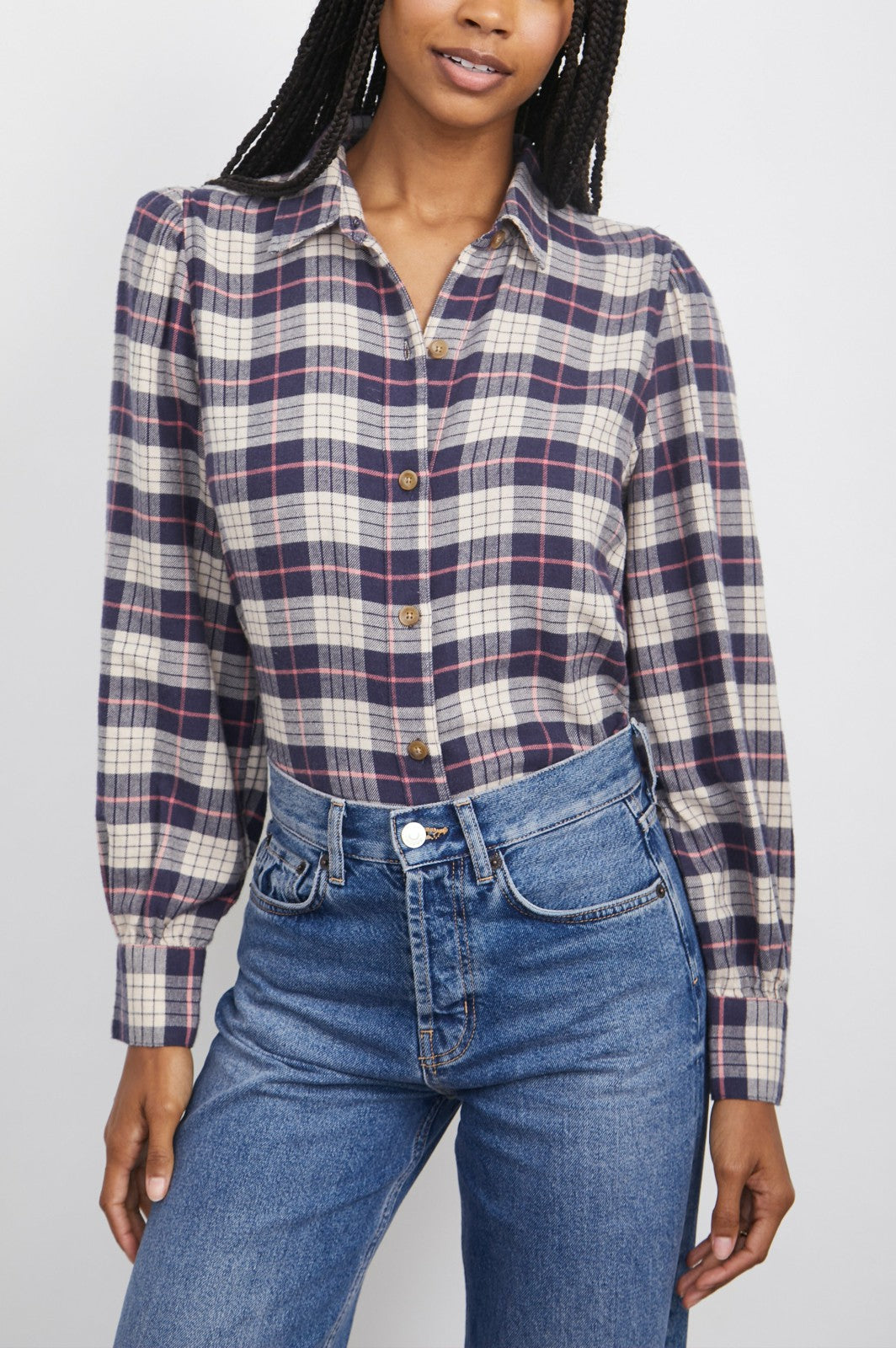 ANGELICA SHIRT - ALMOND PINK NAVY| Rails for sale