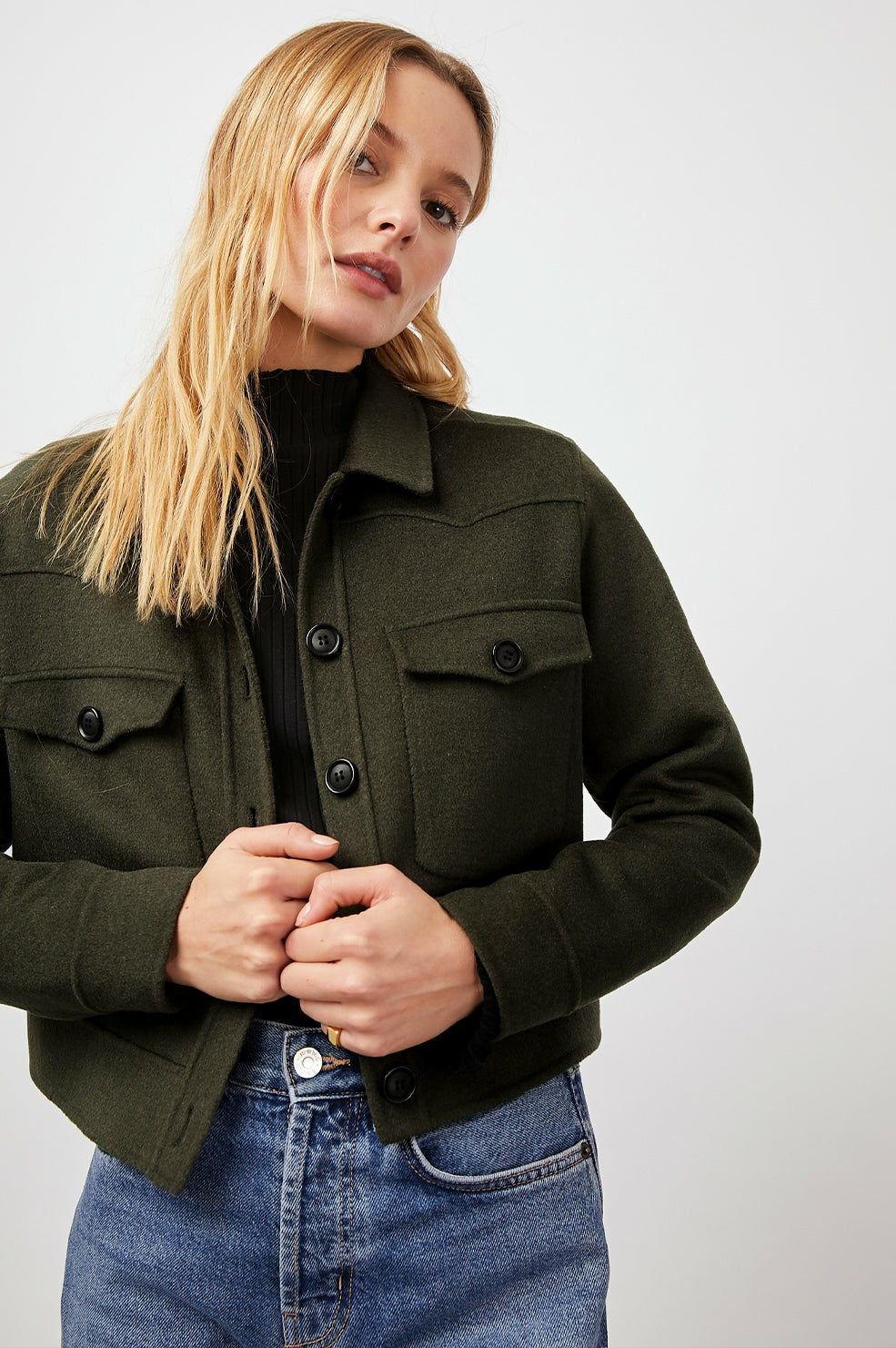 EASTON JACKET - OLIVE| Rails US