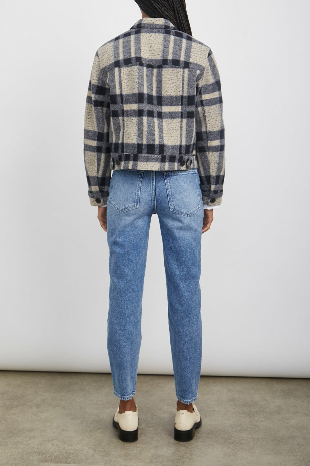 STEFFI JACKET - TAN PACIFIC CHECK| Rails near me