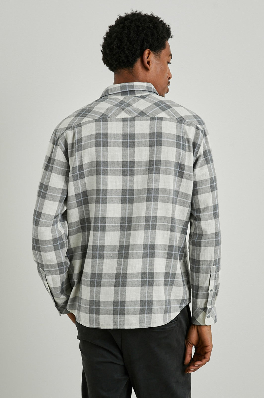 WYATT SHIRT - ANTHROCITE SKY MELANGE| Rails on sale