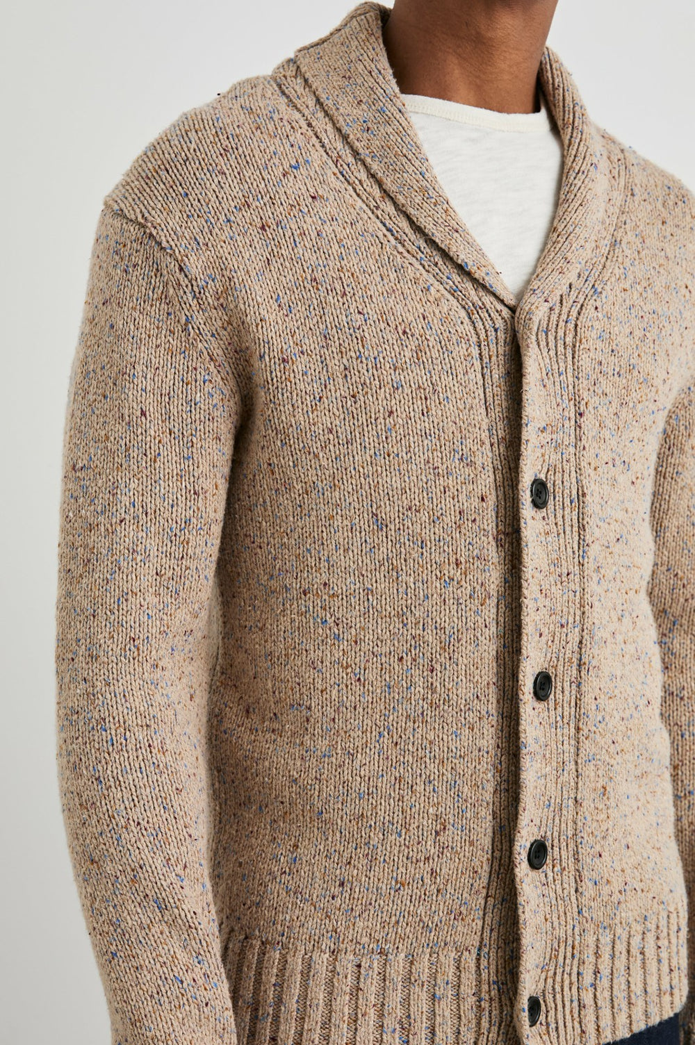 CORDEN CARDIGAN - OATMEAL SPECKLE| Rails outlet