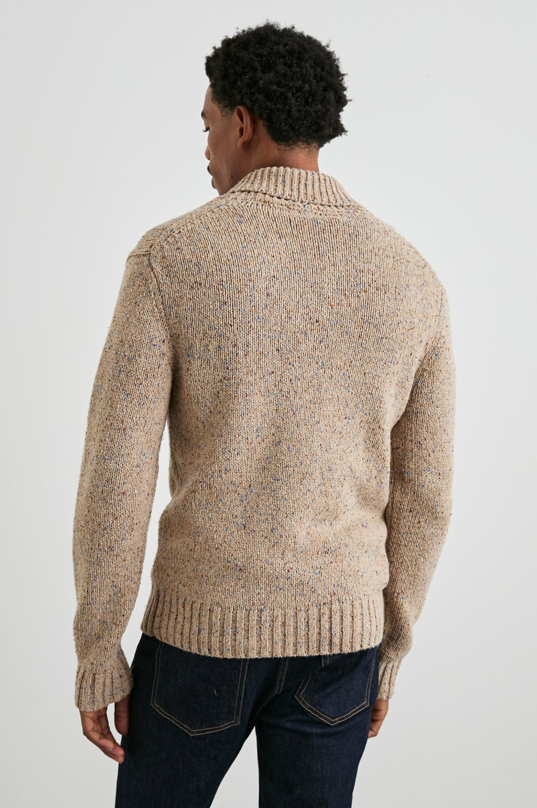 CORDEN CARDIGAN - OATMEAL SPECKLE| Rails outlet