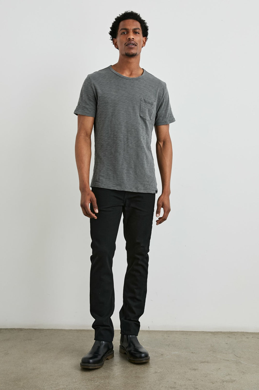 SKIPPER T-SHIRT - WASHED BLACK| Rails sale