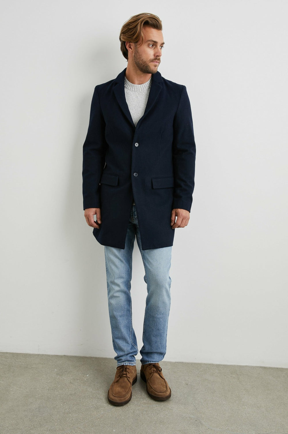 LARK COAT - NAVY| Rails US