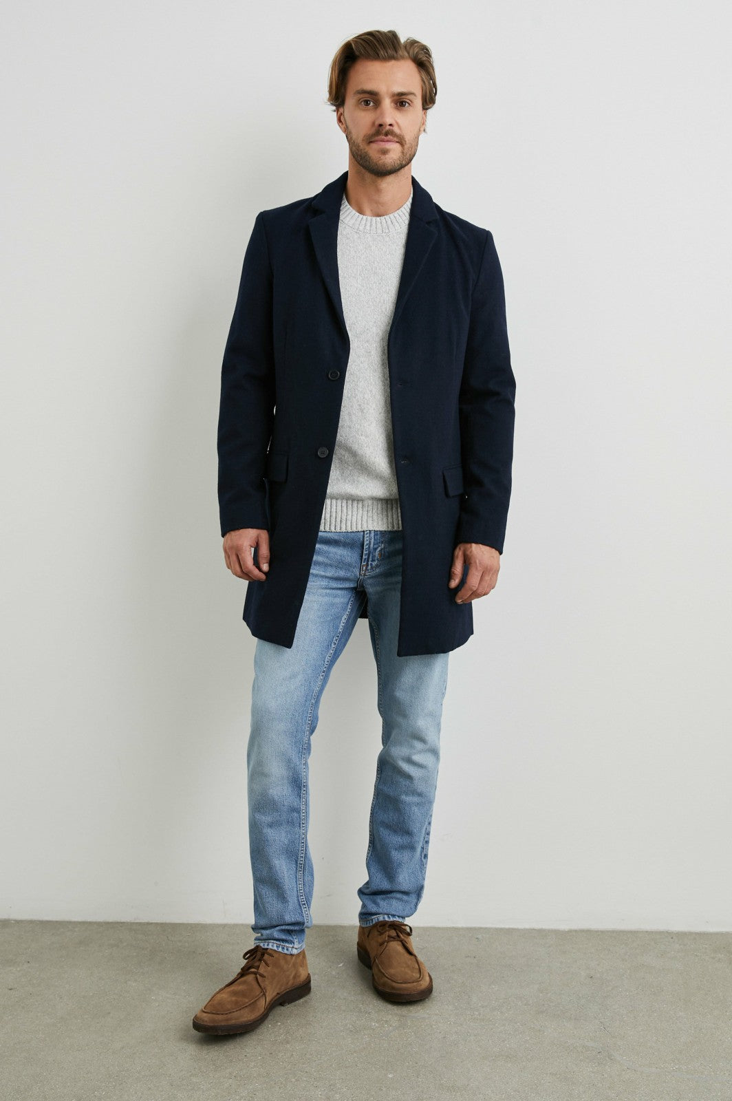 LARK COAT - NAVY| Rails US