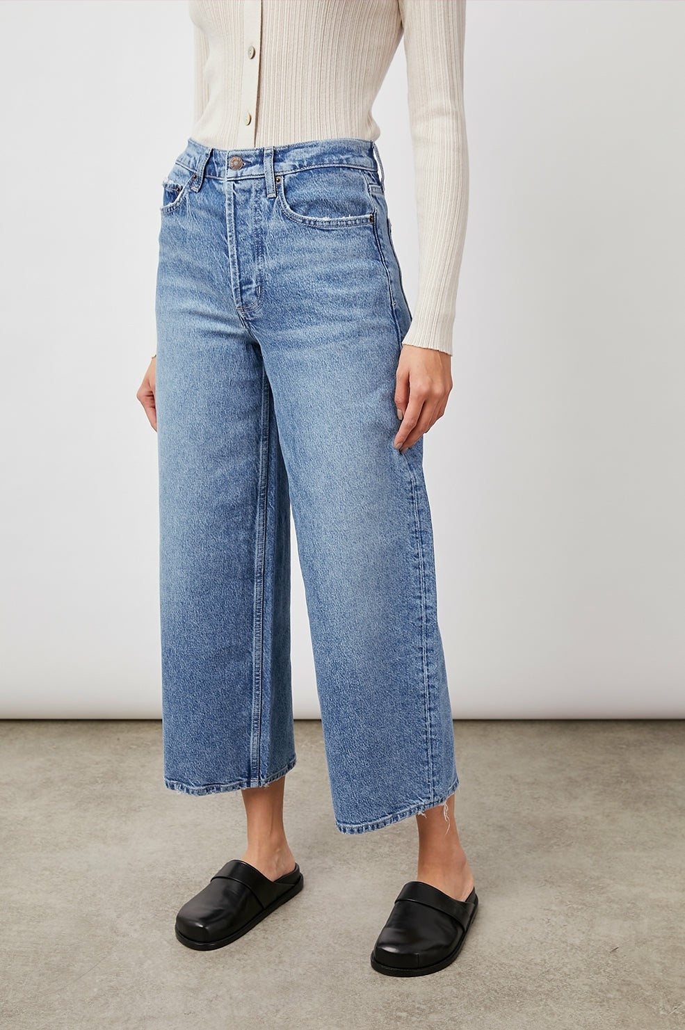 GETTY CROP WIDE LEG - GERANIUM| Rails online