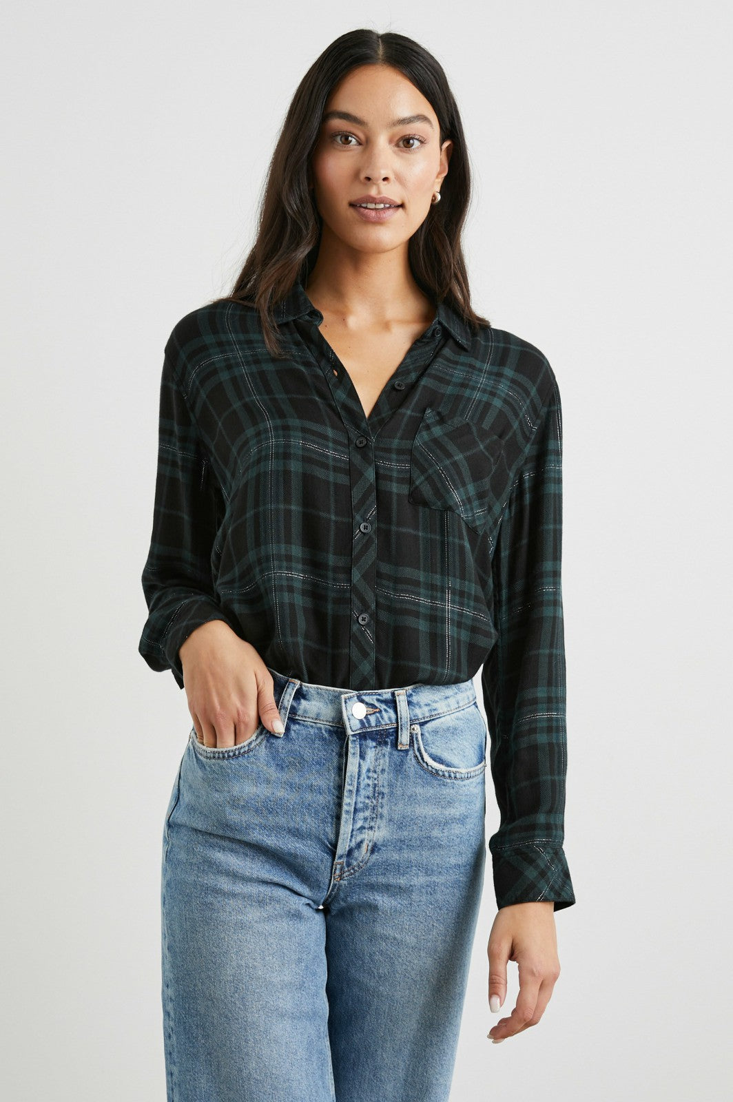 HUNTER SHIRT - FOREST SLATE TINSEL| Rails online