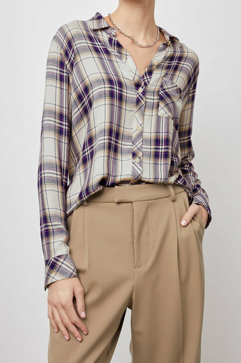 HUNTER SHIRT - STONE NAVY FUCSHIA| Rails US
