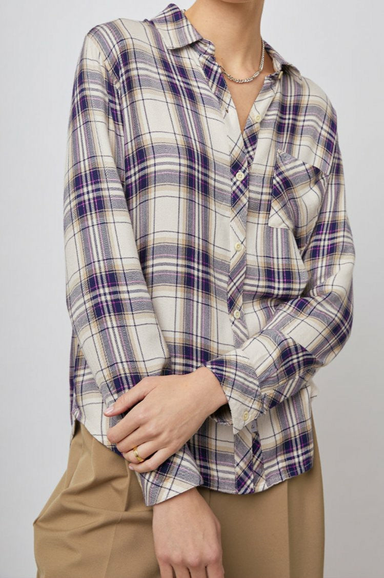 HUNTER SHIRT - STONE NAVY FUCSHIA| Rails US