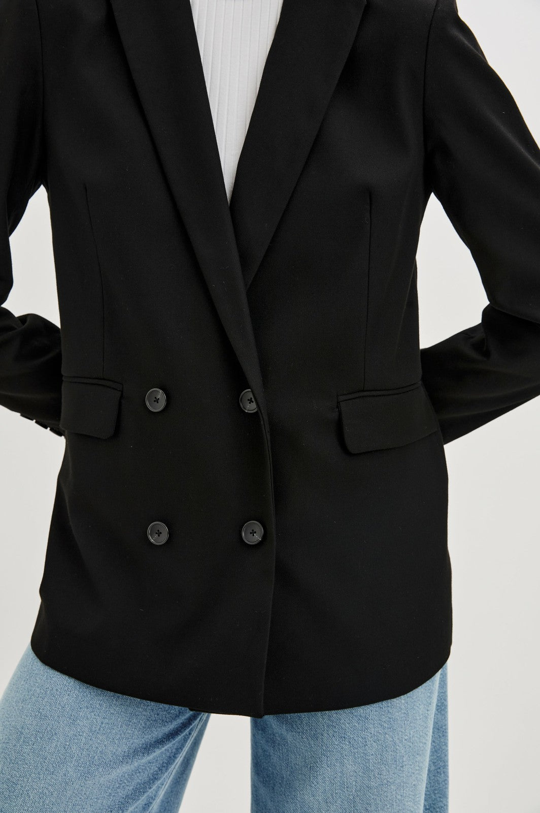 JAC BLAZER - BLACK TWILL| Rails on sale