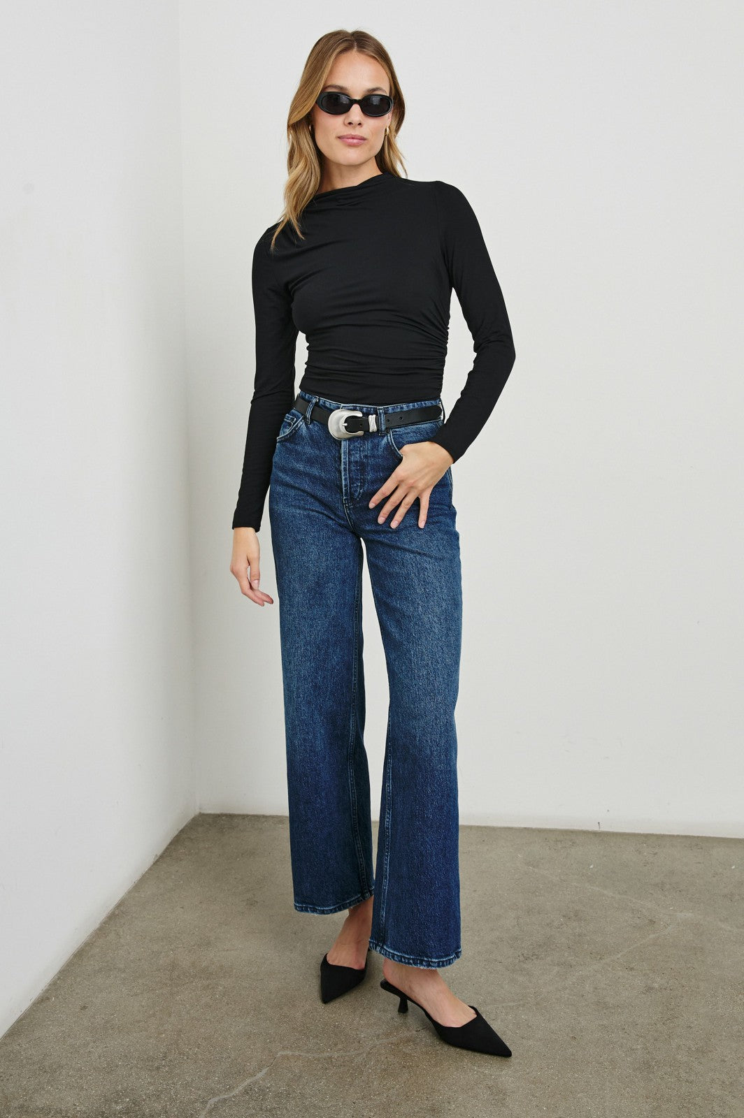 JOELLE TOP - BLACK ONYX| Rails sale