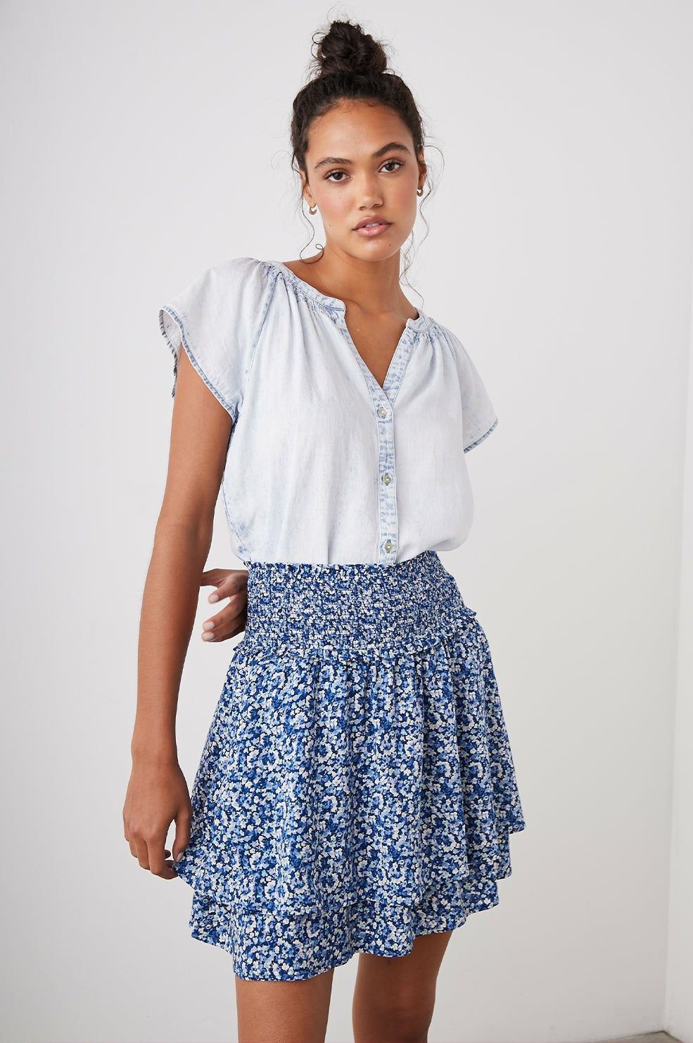 ADDISON SKIRT - ICE CHRYSANTHEMUM| Rails online