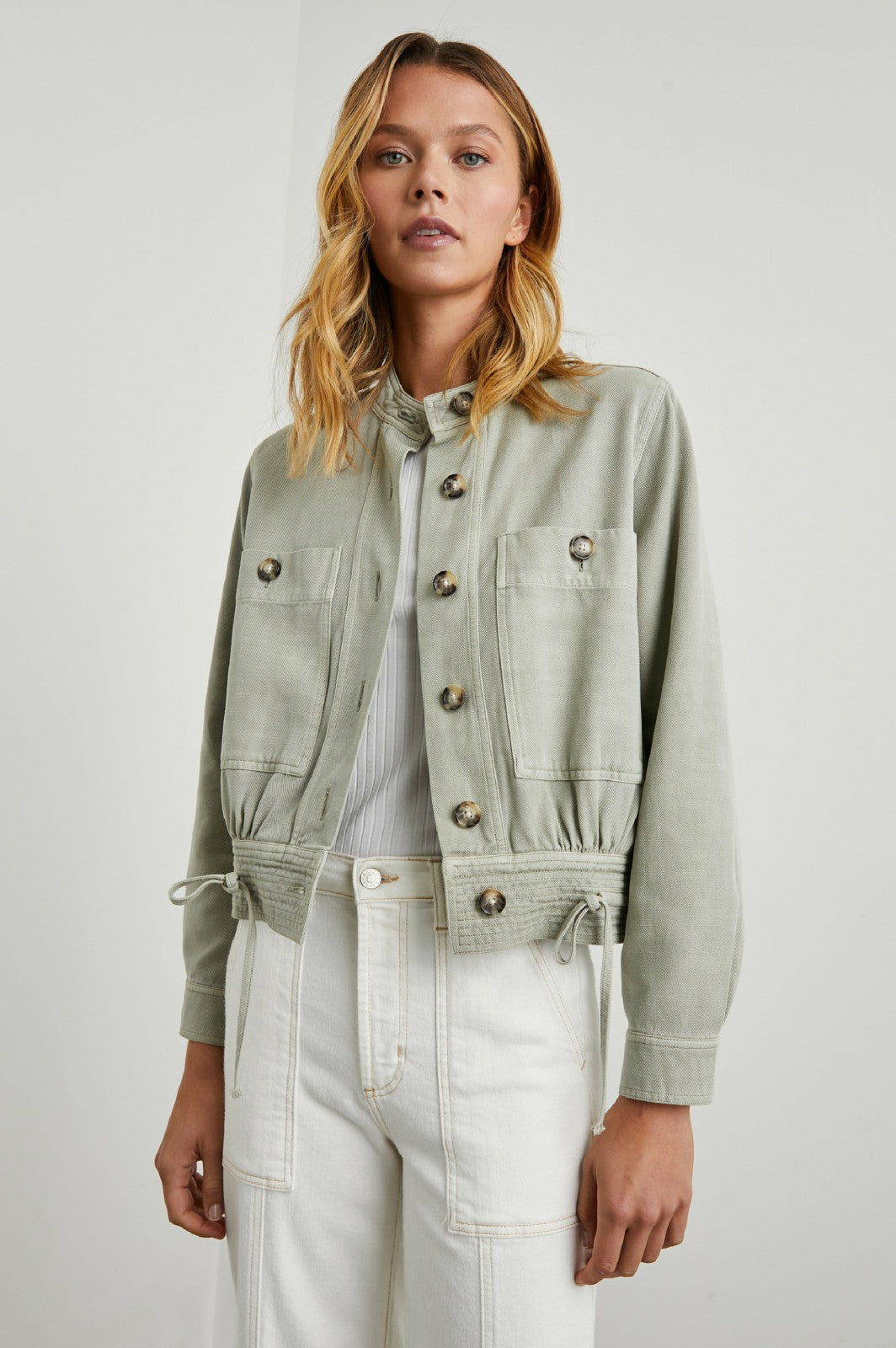ALMA JACKET - SAGE| Rails outlet