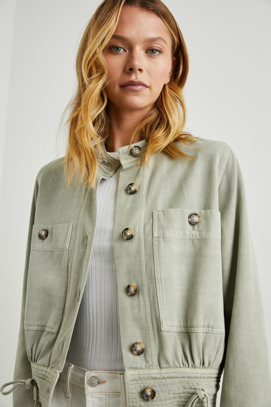 ALMA JACKET - SAGE| Rails outlet