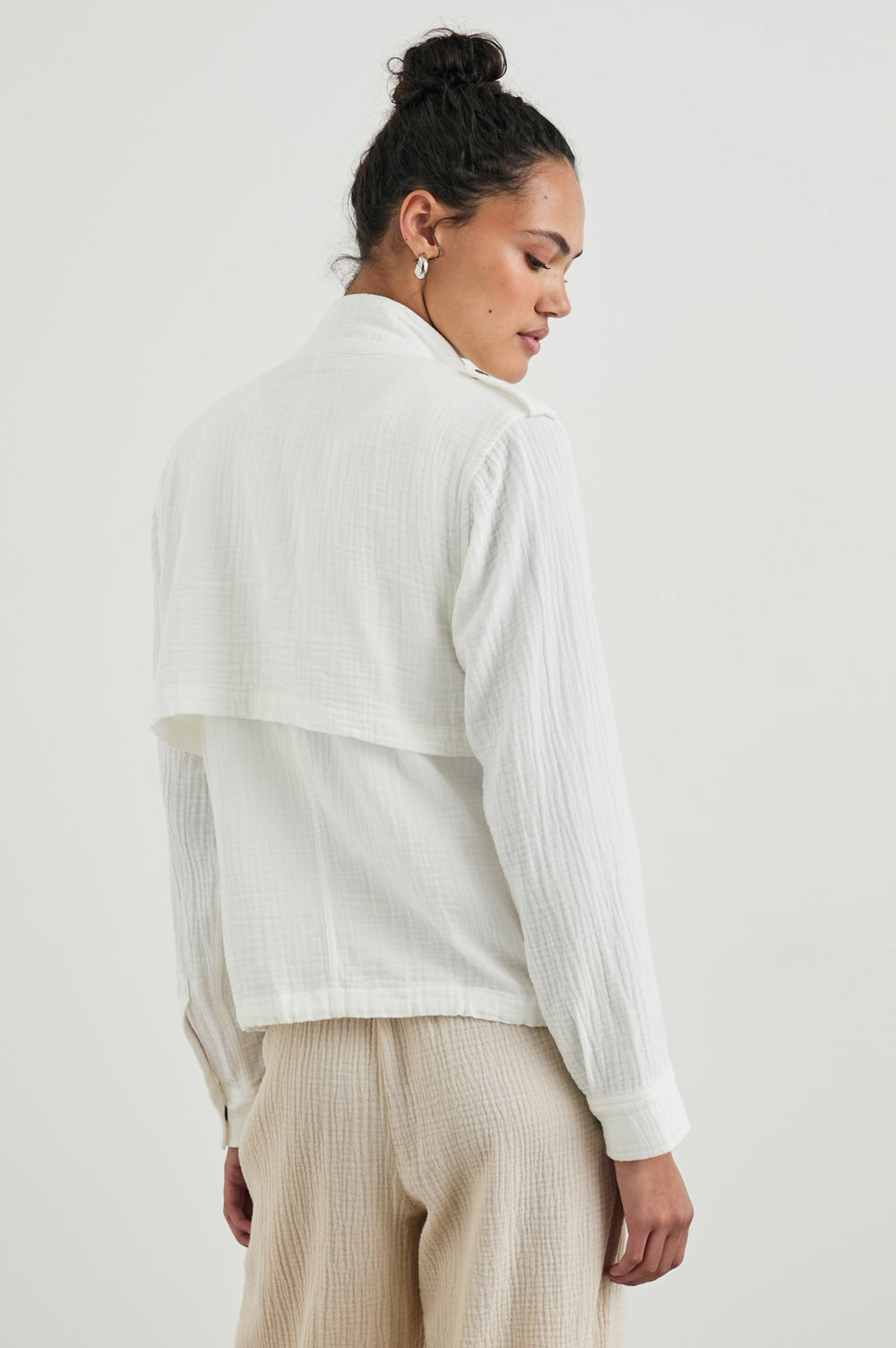 COLLINS JACKET - GAUZE WHITE| Rails on sale