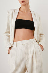 STANTON BLAZER - IVORY PINSTRIPE| Rails for sale