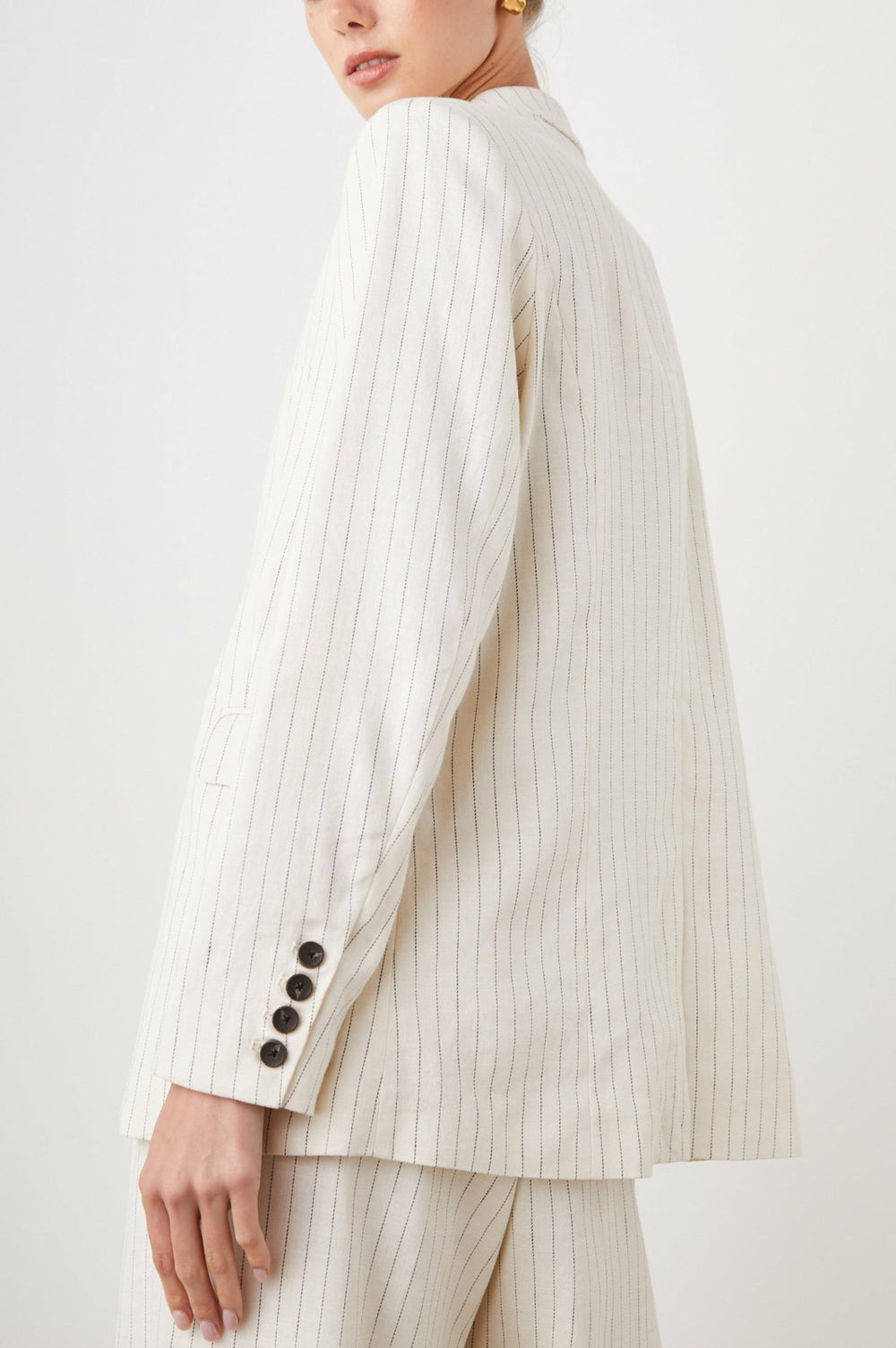 STANTON BLAZER - IVORY PINSTRIPE| Rails for sale
