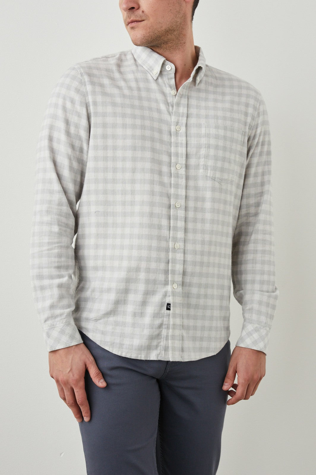 REID SHIRT - ALLOY WHITE MELANGE| Rails for sale