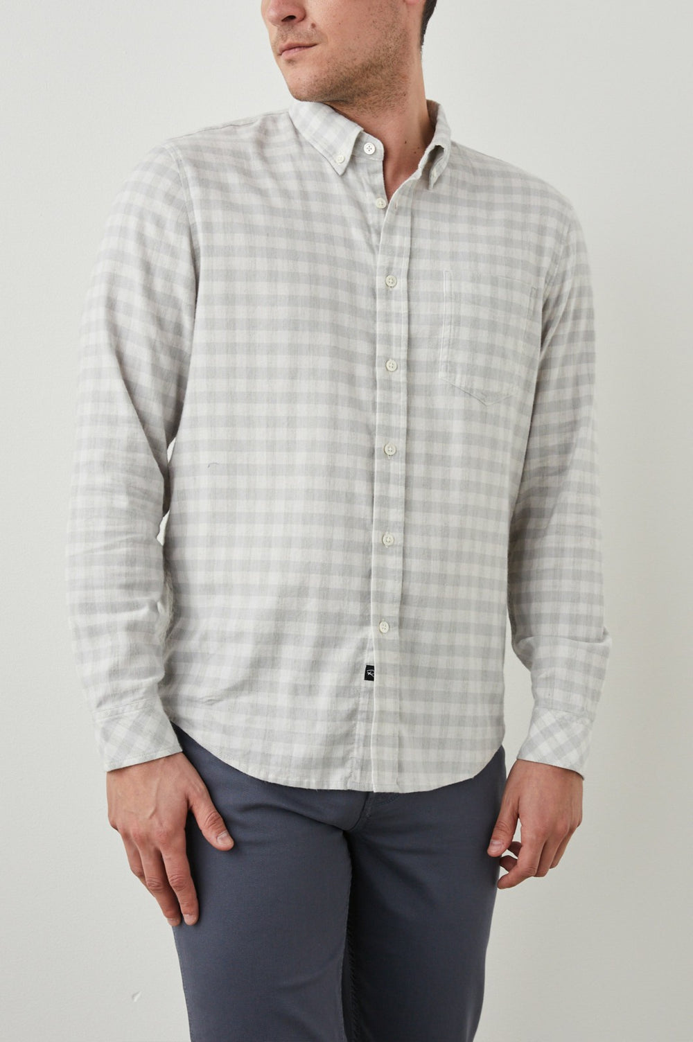 REID SHIRT - ALLOY WHITE MELANGE| Rails for sale