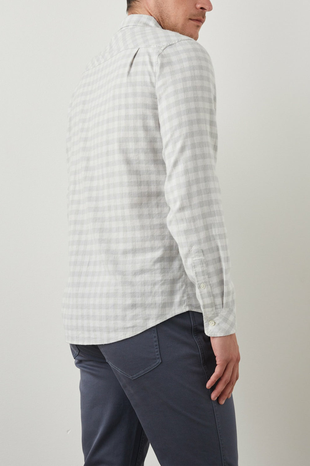 REID SHIRT - ALLOY WHITE MELANGE| Rails for sale