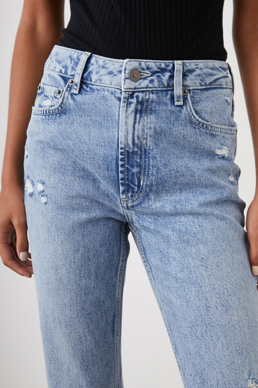 SUNSET SLIM FLARE - BLUEBELL DISTRESS| Rails sale