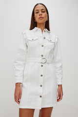 GRIFFITH DRESS - SALT WHITE| Rails online