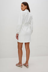 GRIFFITH DRESS - SALT WHITE| Rails online