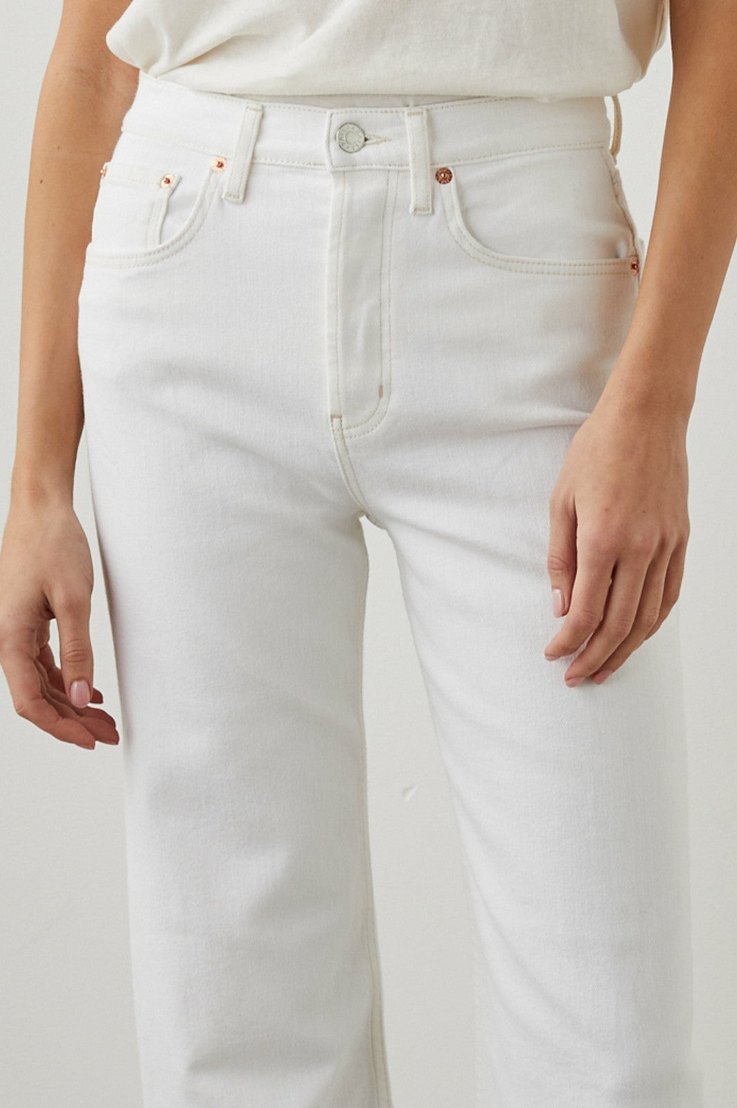 GETTY WIDE LEG - VINTAGE ECRU| Rails online