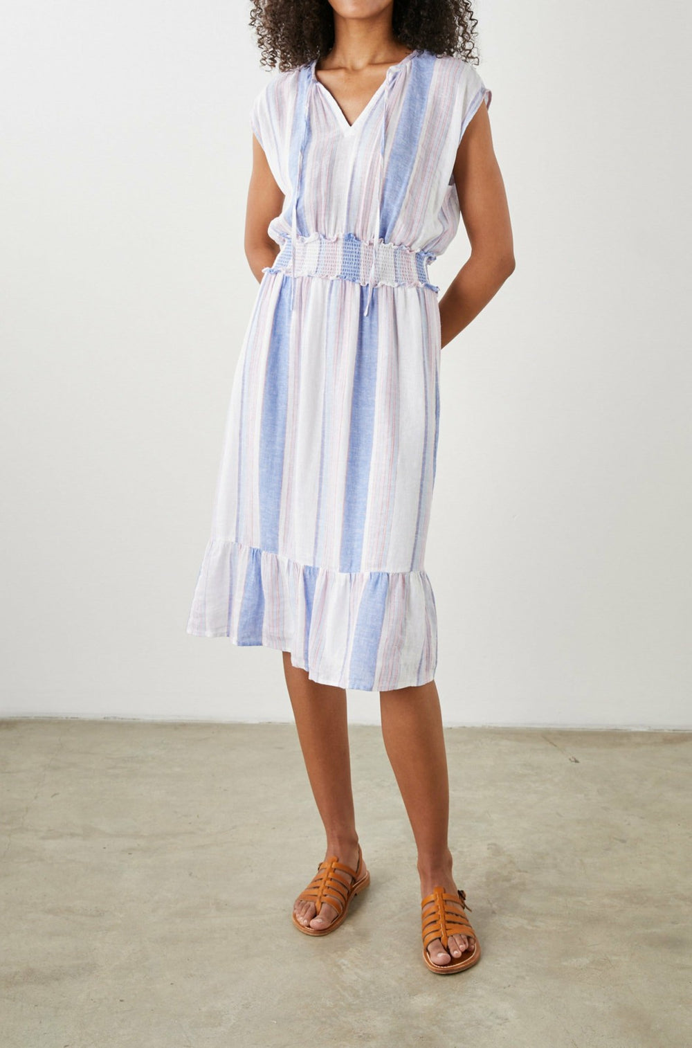 ASHLYN DRESS - MARINI STRIPE| Rails outlet
