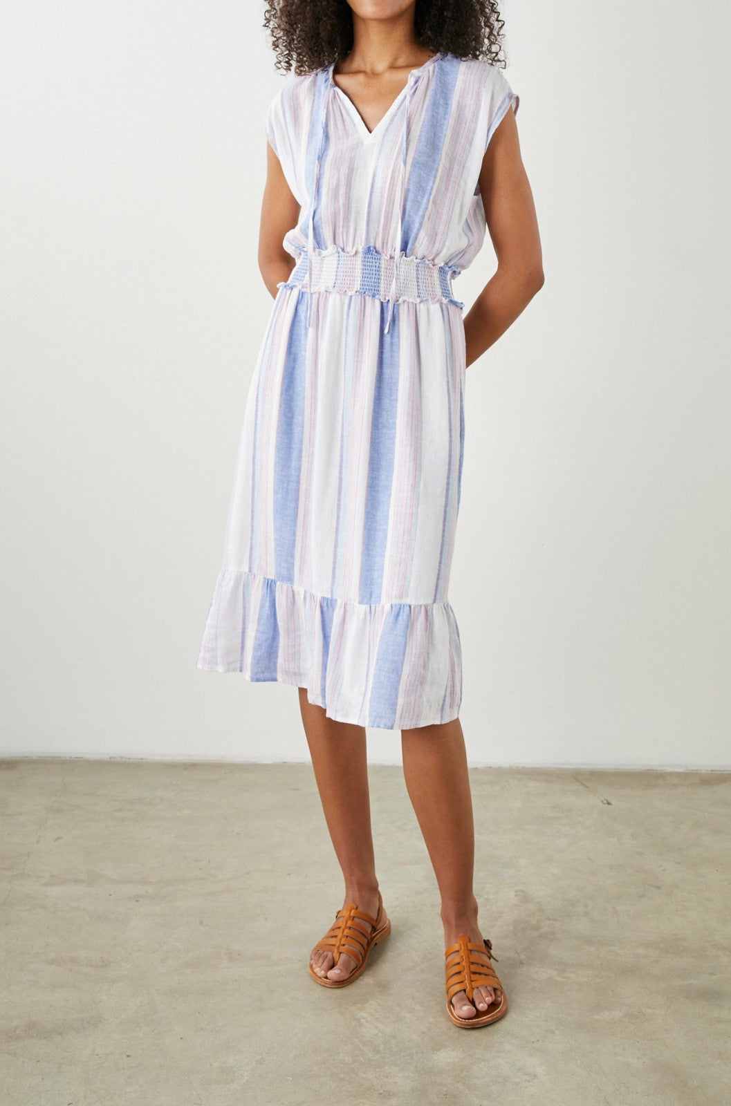 ASHLYN DRESS - MARINI STRIPE| Rails outlet
