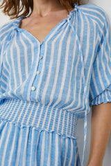 CRYSTAL DRESS - LAKE STRIPE| Rails online