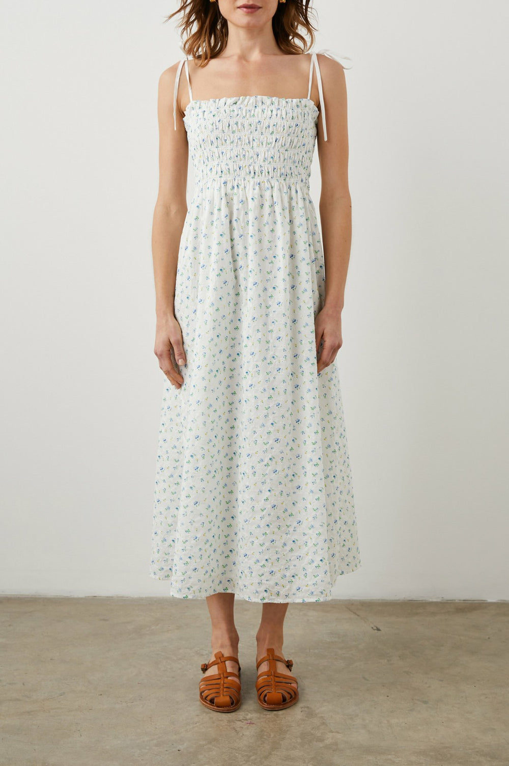 FAITH DRESS - BLUEBELL EYELET| Rails sale