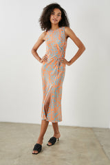 GABRIELLA DRESS - ORANGE DIFFUSED CHEETAH| Rails near me