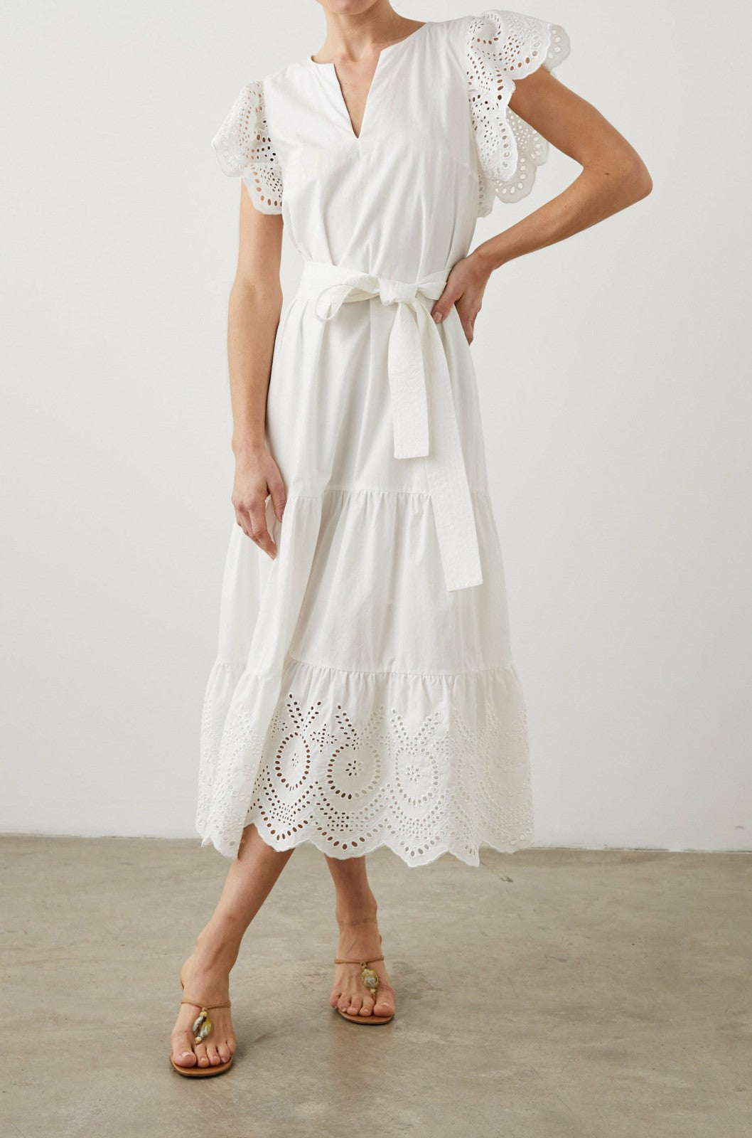 GIA DRESS - WHITE| Rails for sale