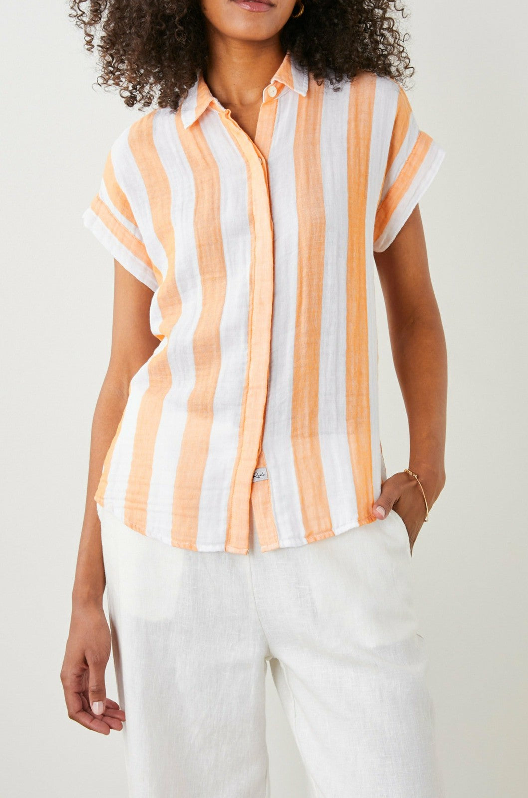 JAMIE SHIRT - ORTONA STRIPE| Rails discount