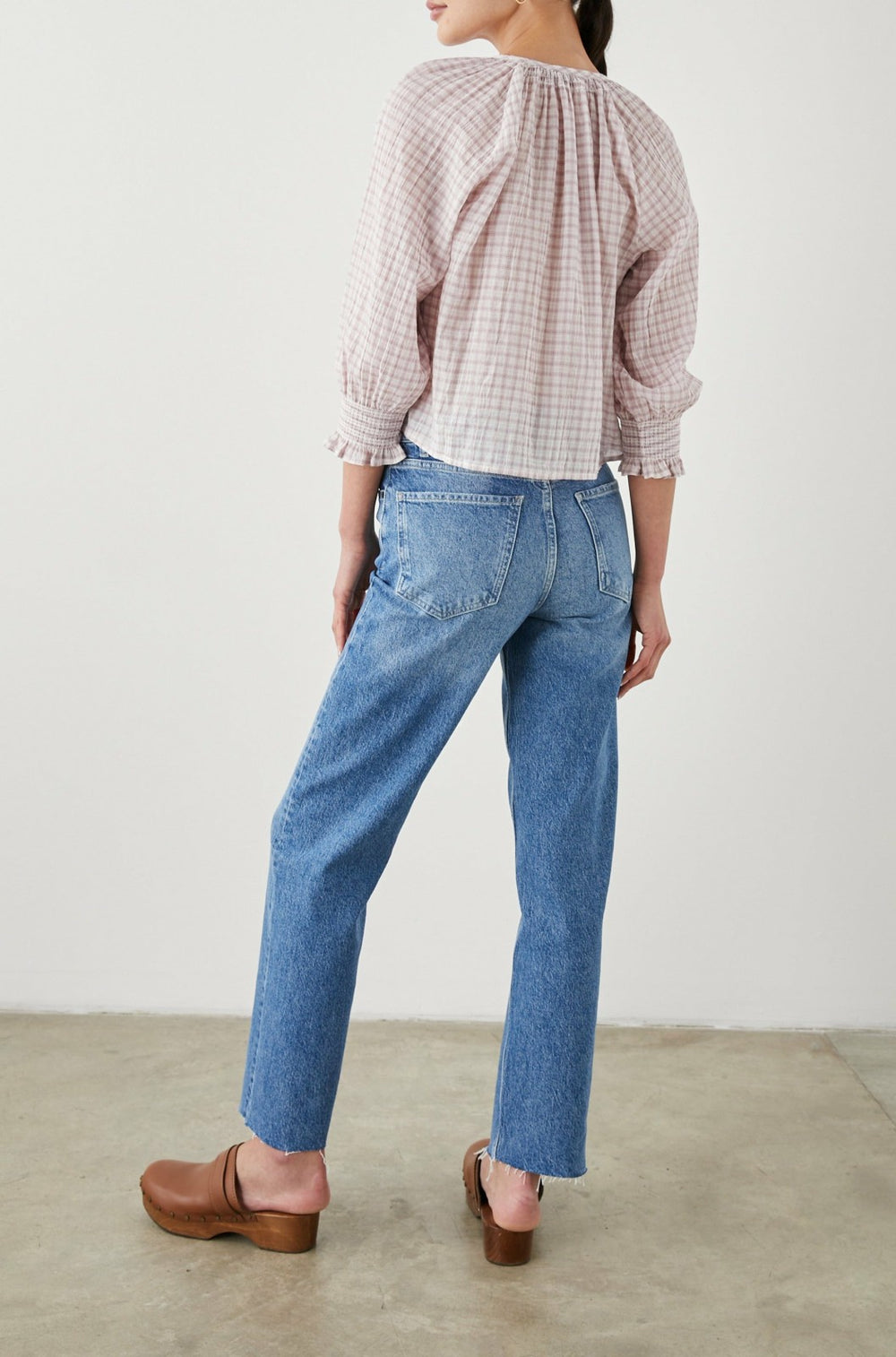 MARIAH TOP - SOFT ROSE CHECK| Rails US