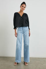 MARIAH TOP - TRUE BLACK| Rails discount