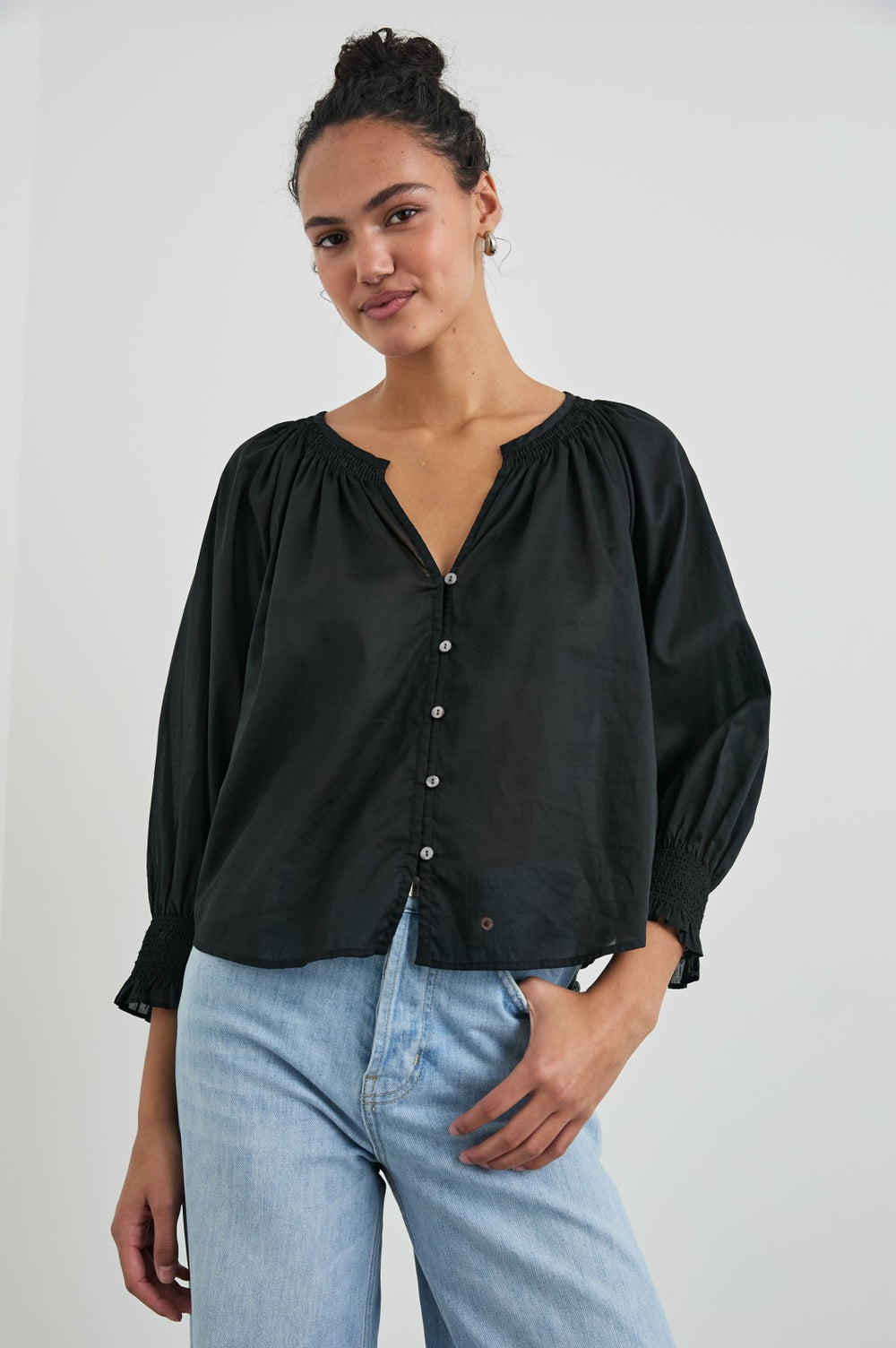 MARIAH TOP - TRUE BLACK| Rails discount