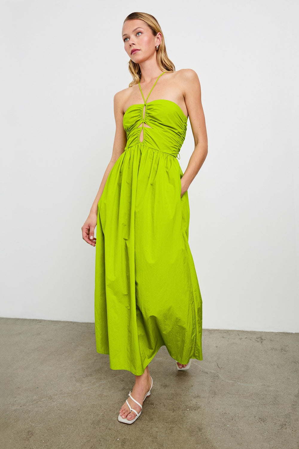 SILVIA DRESS - BANANA LEAF| Rails near me