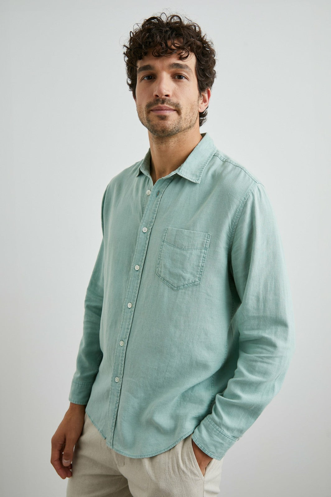 MYKONOS SHIRT - JADE| Rails outlet